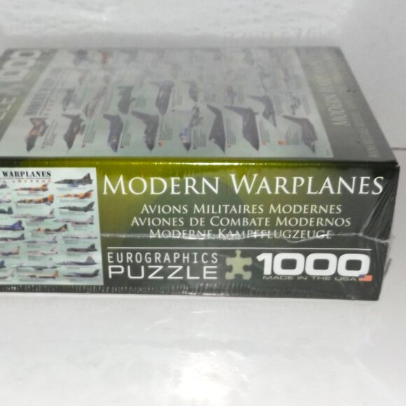 1000 Pc Eurographics Modern Warplanes Jigsaw Puzzle New Sealed - Picture 4 of 6